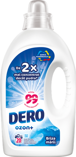 Жидкое моющее средство Dero Озон+ Морской бриз, 1л.