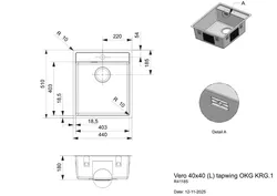 cumpără Chiuvetă bucătărie Reginox R41185 Vero 40x40 Tapwing în Chișinău 