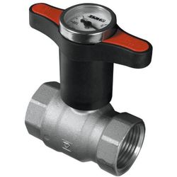 купить Запорная арматура HERZ Robinet bila apa FF 1/2" miner rosu tip T cu termometru (88548) в Кишинёве 