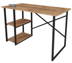 cumpără Masă de birou Nex Home 2 compartimente, metal 120x60 cm, Stejar (20-02-02) în Chișinău 