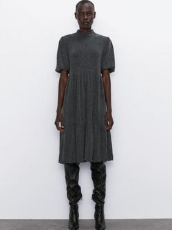Платье ZARA Серый 1165/730/812