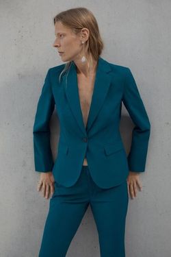 Пиджак ZARA Синий 8073/653/409