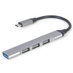 купить USB Hub Cablexpert UHB-CM-U3P1U2P3-02, USB Type-C 4-port USB hub (USB3 x 1 port, USB2 x 3 ports) в Кишинёве 