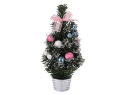 Сувенир "Елка с украшениями в серебр горшке" 26cm