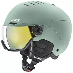 cumpără Cască de protecție Uvex Wanted Visor Oxid Green Matt 58-61cm (S5662621107) în Chișinău 