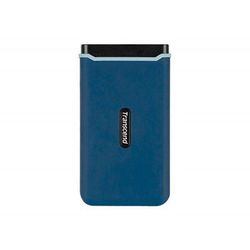.500GB (USB3.1/Type-C) Transcend Portable SSD "ESD370C", N.Blue (96x54x12mm, 87g, R/W:1050/950MB/s)