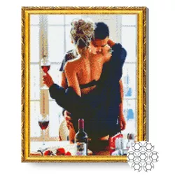купить Картина по номерам Art Gallery GA83210 Mozaic cu diamante 40x50cm Intalnirea senzuala в Кишинёве 