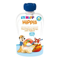 Hipp Hippis пюре персик банан и манго, 6 мес, 100 гр