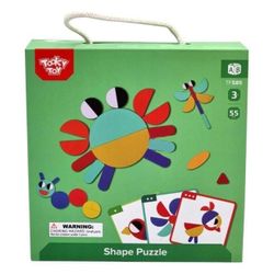 cumpără Puzzle Tooky Toy TF585 Jucărie din lemn Shape Game, 57306 în Chișinău 