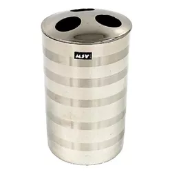 купить Стакан для зубных щёток MSV 52196 Cordoba Argintiu cu capac в Кишинёве 