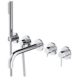 cumpără Baterie pentru cadă Omnires Y (Cada incastrata, pipa 22cm) Cromat Y1237-1CR în Chișinău 