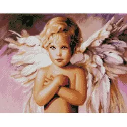 купить Картина по номерам Art Gallery GB72407 Mozaic cu diamante 30x40cm Inger blond в Кишинёве 