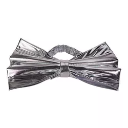 купить Новогодний декор Promstore 56464 Fundita decorativa pentru scaun 50x7.5x34сm, stofa brocart argintie в Кишинёве 