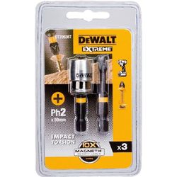 купить Набор головок, бит, насадок DeWalt DT70536T Set capete de insurubat PH2 50mm IR Torsion cu fixator magnetic (2 buc) в Кишинёве 