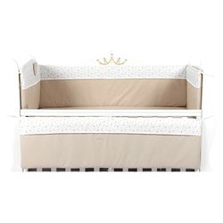 cumpără Protecție laterală pentru pătuț PernaMea Confort stele maro 120x60 (PM.101467) în Chișinău 