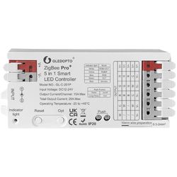 купить Выключатель электрический Gledopto GL-C-201P ZigBee Pro+ 5-in-1 LED controller в Кишинёве 