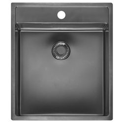 cumpără Chiuvetă bucătărie Reginox R41376 New York 40x40 Tapwing Gun Metal II în Chișinău 