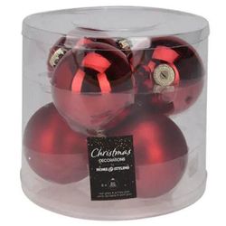 купить Новогодний декор Promstore 36848 Set globuri 6x80mm Roșu в Кишинёве 