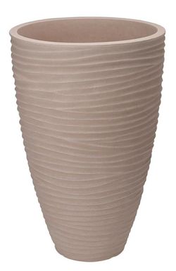 купить Цветочный горшок ProGarden 57452 Vaza, D39cm, H60cm, plastic, bej в Кишинёве 