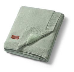 cumpără Lenjerie de pat pentru copii BabyOno 1671/04 Patura de bumbac cu captuseala de flanel (verde) în Chișinău 