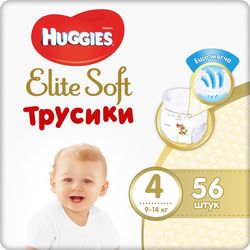 Трусики Huggies Elite Soft Mega 4 (9-14 kg), 56 шт.