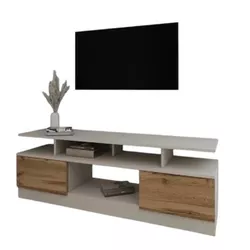 cumpără Comodă TV Smartex (16519) Т9 140cm TV Kashemir+Stejar Inchis în Chișinău 