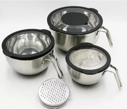 cumpără Veselă de camping miscellaneous 5899 Set boluri inox 3buc 1.0/2.5/4.5L (243-957) SIO în Chișinău 