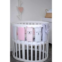 купить Бортик для кроватки Veres 154.05.13 Комплект Фэнс-бампер Summer Kitty Pink (6ед) в Кишинёве 