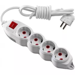 купить Фильтр электрический Mono Electric 4п 2м белый с выключателем Orion в Кишинёве 