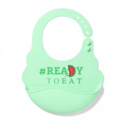 Силиконовый нагрудник регулируемый Babyono Green