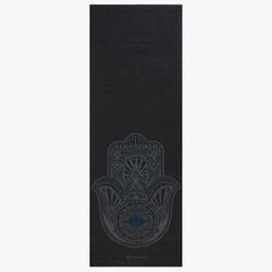 Коврик для йоги 173x61x0.4 см PVC Gaiam Grey Hamsa 61971 (5811)