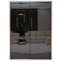 купить Шкаф Bayro Parma Graphite 1600x2250x600 серый камень, купе в Кишинёве 