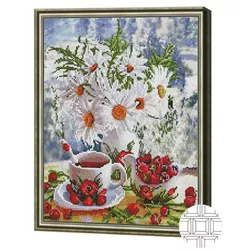 cumpără Tablou pe numere Art Gallery QB205779 Mozaic cu diamante patrate 40x50cm Buchetel de la tara în Chișinău 