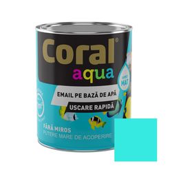CORAL AQUA Эмаль на Водной Основе, Бирюзово-Синяя 0,6 л