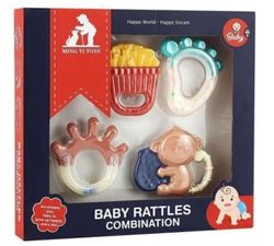 купить Игрушка-прорезыватель Optmarket МЛЕ1.239 set inele gingivale (4buc) в Кишинёве 