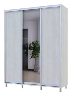 City Lite 1 usa oglinda 2.25 m x 1.8m x 0.6 m lemn alb 0449