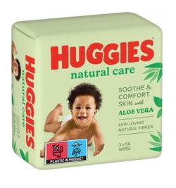 Влажные салфетки Huggies Natural Care, 3 x 56 шт
