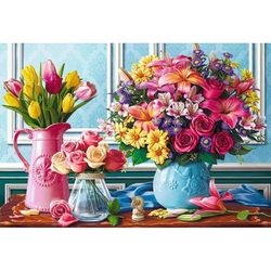 cumpără Puzzle Trefl 26157 Puzzles - 1500 - Flowers in vases în Chișinău 