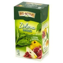 Чай зеленый Big Active with Quince & Pomegranate, 20 шт