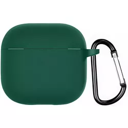 купить Чехол для наушников Helmet Airpods 4, silicone, Dark Green в Кишинёве 