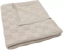 купить Детское постельное белье Jollein 516-522-68124 Paturica Box Knit Warm Sand GOTS, 100x150cm в Кишинёве 