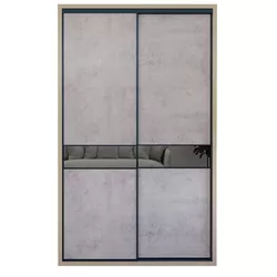 cumpără Dulap Bayro Murano 1400x2300x600 серый камень, купе în Chișinău 