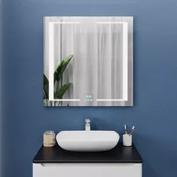 cumpără Oglindă baie Bayro Sirius 800x800 LED 3C touch c подогревом, часами и термометром în Chișinău 