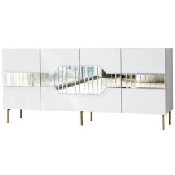 купить Комод Trendy Milano, Alb, Auriu (GTR001210) в Кишинёве 