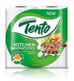 Полотенца бумажные TENTO Kitchen Innovations 3 слоя 17м*2