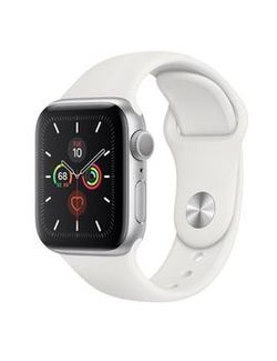 Apple Watch Series 5 40mm/Silver Aluminium Case With White Sport Band, MWV62 GPS