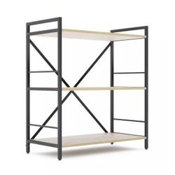 купить Офисный стеллаж Nex Home Raft metalic Loft 900x800x400mm, 3 polite PAL, Anthracite/Oak Artisan в Кишинёве 