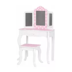 cumpără Set de mobilier pentru copii Chipolino DIWH02501321 столик со стульчиком Cpink Dots în Chișinău 