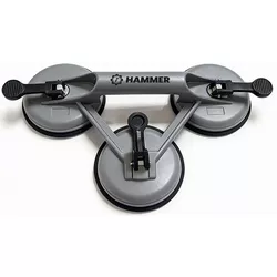 cumpără Ventuză cu vacuum Hammer 40976 Ventuza tripla din aluminiu pentru sticla, d.118mm, 120kg în Chișinău 