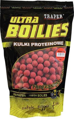 Ultra Boilies PROFESSIONAL Traper КЛУБНИКА 16мм 1кг